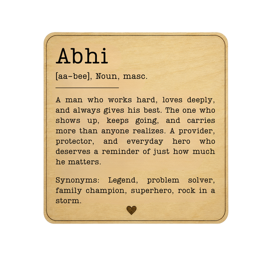 Name Magnet Plaque
