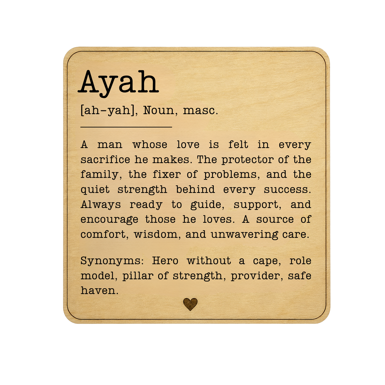 Name Magnet Plaque